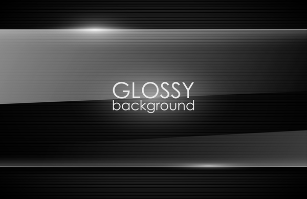 Glossy black background vector 02