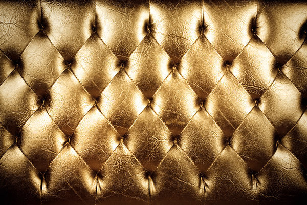 Golden leather Stock Photo