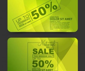 Greeb sale discounts card vector