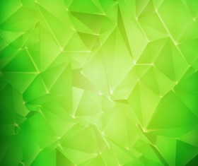 Green geometrical polygon backgrounds vector
