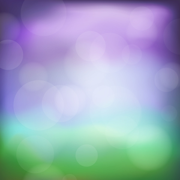 Green with purple bokeh vector backgrounds free download