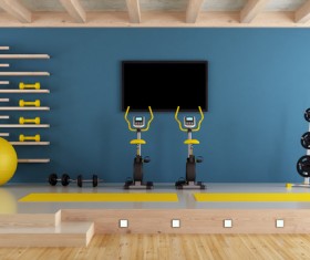 Gymnasium indoors Stock Photo 01