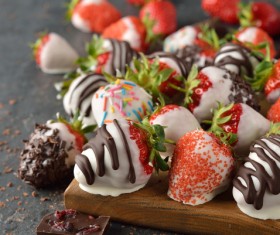 Homemade Strawberry Chocolate Stock Photo 08