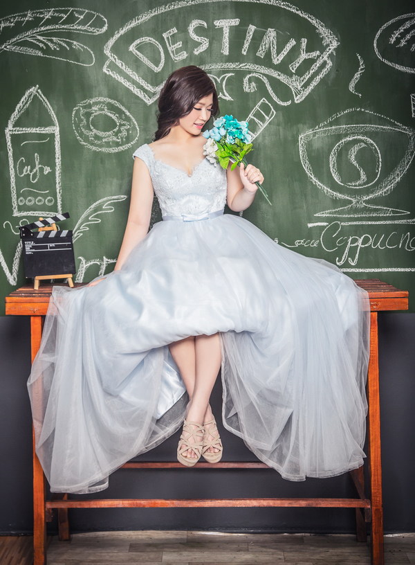 Korean wedding dress HD picture
