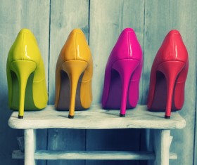 Ladies high heels Stock Photo