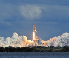 Launch spacecraft Stock Photo