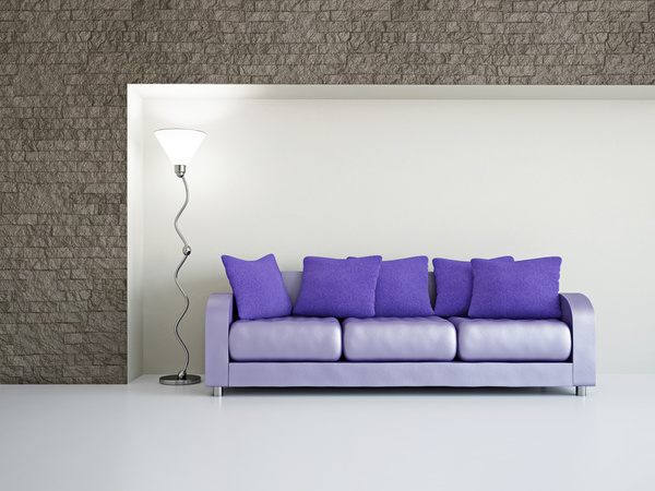 Living room with color sofa Stock Photo 09