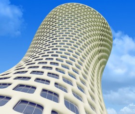 Modeling peculiar architecture Stock Photo 05
