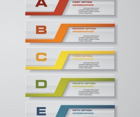 Modern banner infgraphic paper vector 01