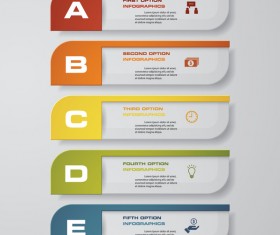 Modern banner infgraphic paper vector 05