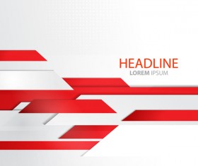 Modern red business background vector