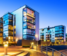 Neat modern architecture Stock Photo