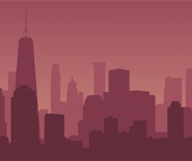 New York city skyline vector