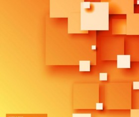 Orange modern abstract background vector