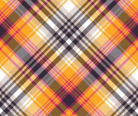Orange white pixel seamless fabric texture vector