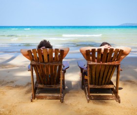 People seaside break HD picture