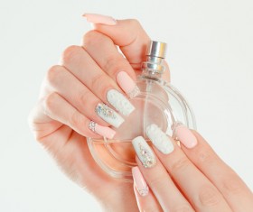 Perfume in hand Stock Photo 01