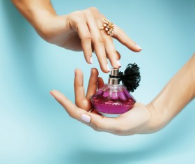 Perfume in hand Stock Photo 02