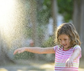 Play little girl Stock Photo