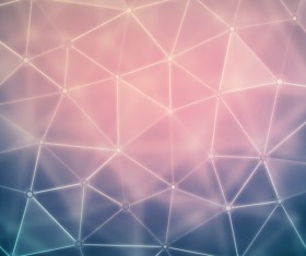 Points Lines with polygon background vector