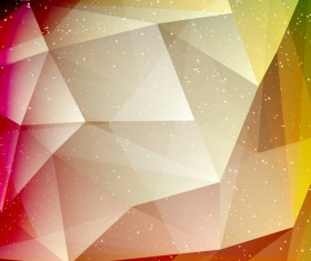 Polygon background with white dots vector