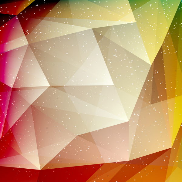 Polygon background with white dots vector