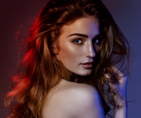 Pretty girl portrait Stock Photo 02