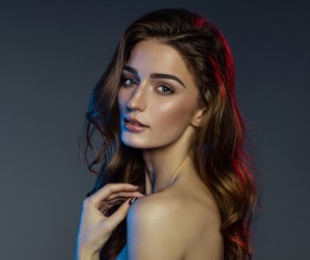 Pretty girl portrait Stock Photo 05