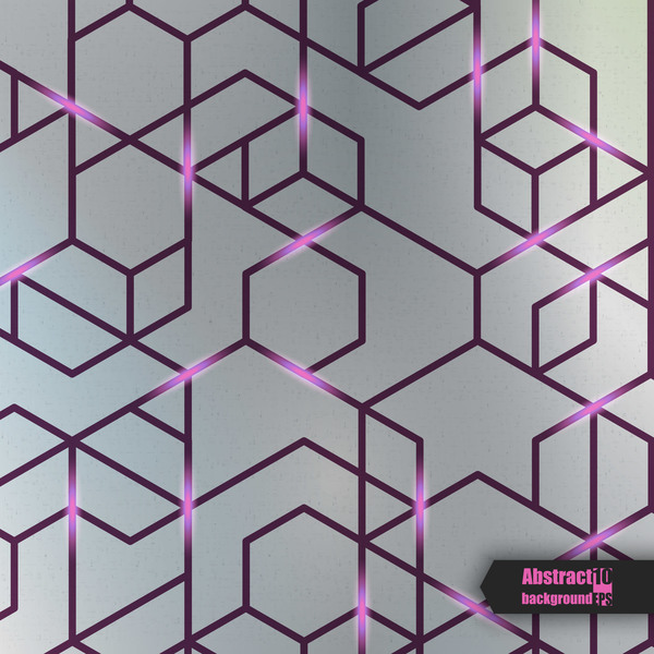 Purple lines with abstract background vector