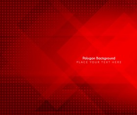 Red polygon background vectors