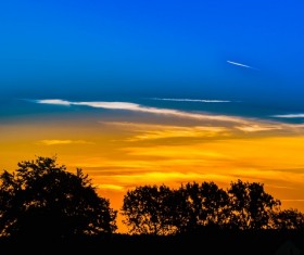 Red sunset Stock Photo 04