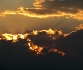 Red sunset Stock Photo 07