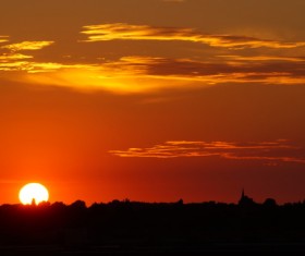 Red sunset Stock Photo 12