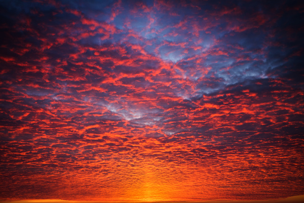 Red sunset Stock Photo