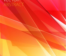 Red with yellow abstract background vector