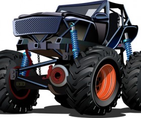 SUV monster cars cartoon vector material 09