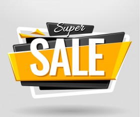 Sale Banner vector set 01