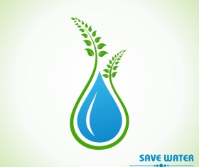 Save environment design vector material 06