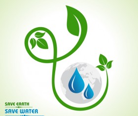 Save environment design vector material 13