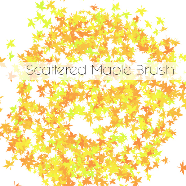 Scattered Maple Photoshop Brushes
