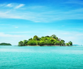 Sea island Stock Photo 02