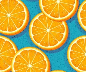 Seamless orange pattern vector
