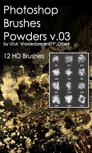 Shades Powders Photoshop Brushes