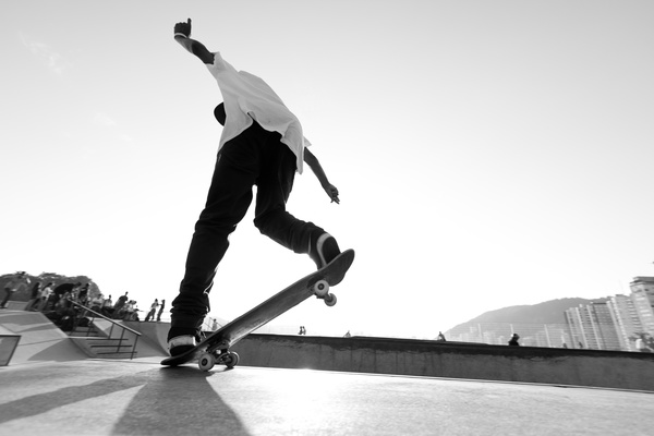 Skateboarding teenager Stock Photo 08
