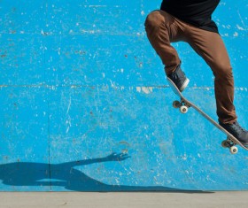 Skateboarding teenager Stock Photo 09