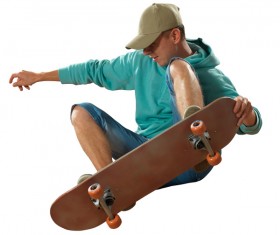 Skateboarding teenager Stock Photo 10