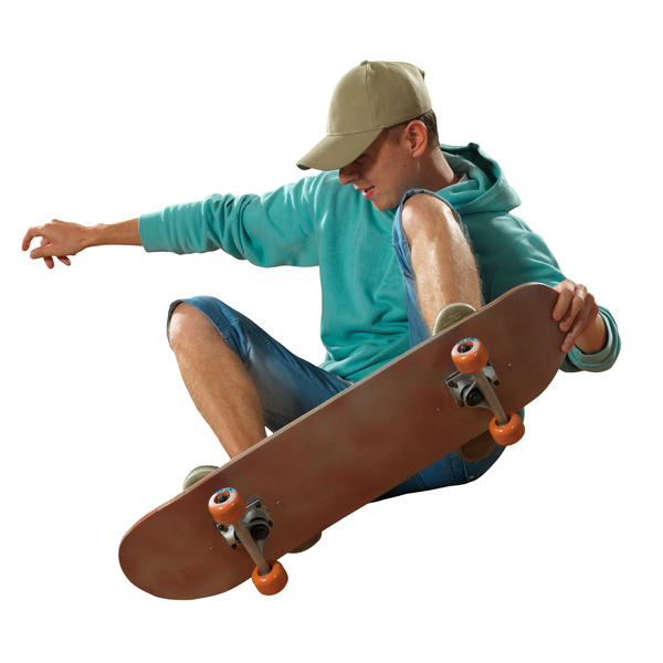 Skateboarding teenager Stock Photo 10
