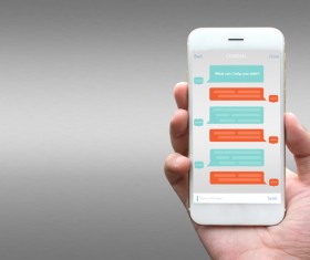 Smartphone Internet chat Stock Photo 02