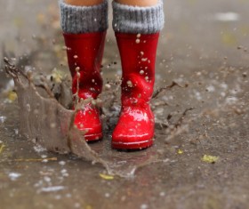 Splash of mud Stock Photo