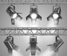 Spotlights and searchlights vector material 02